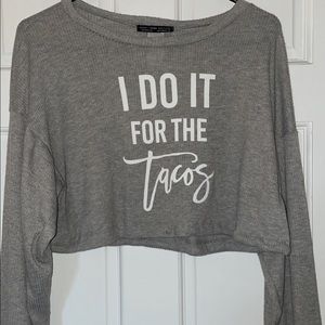 Taco Long Sleeve Crop